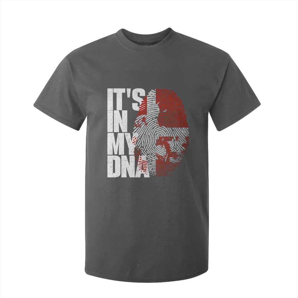 It's in My DNA T Shirt For Kid Denmark Map Flag Danish Gift