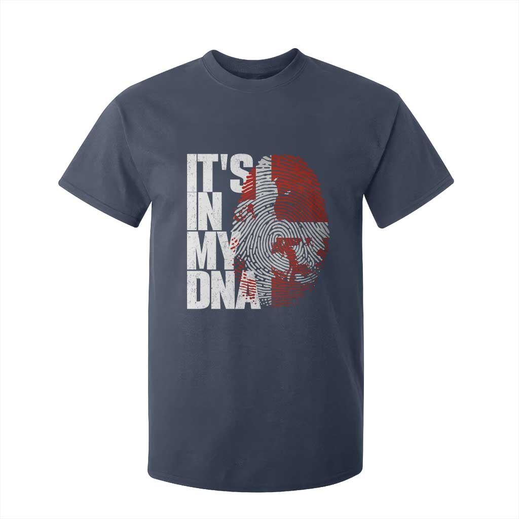 It's in My DNA T Shirt For Kid Denmark Map Flag Danish Gift
