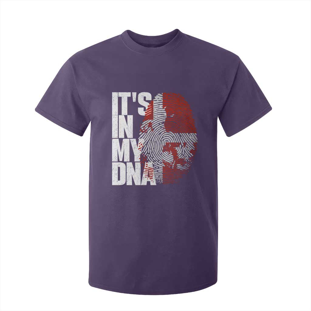 It's in My DNA T Shirt For Kid Denmark Map Flag Danish Gift