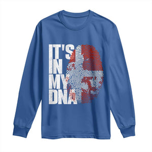 It's in My DNA Long Sleeve Shirt Denmark Map Flag Danish Gift
