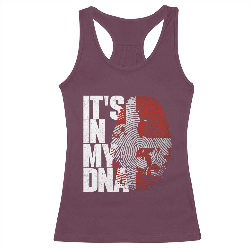 It's in My DNA Racerback Tank Top Denmark Map Flag Danish Gift