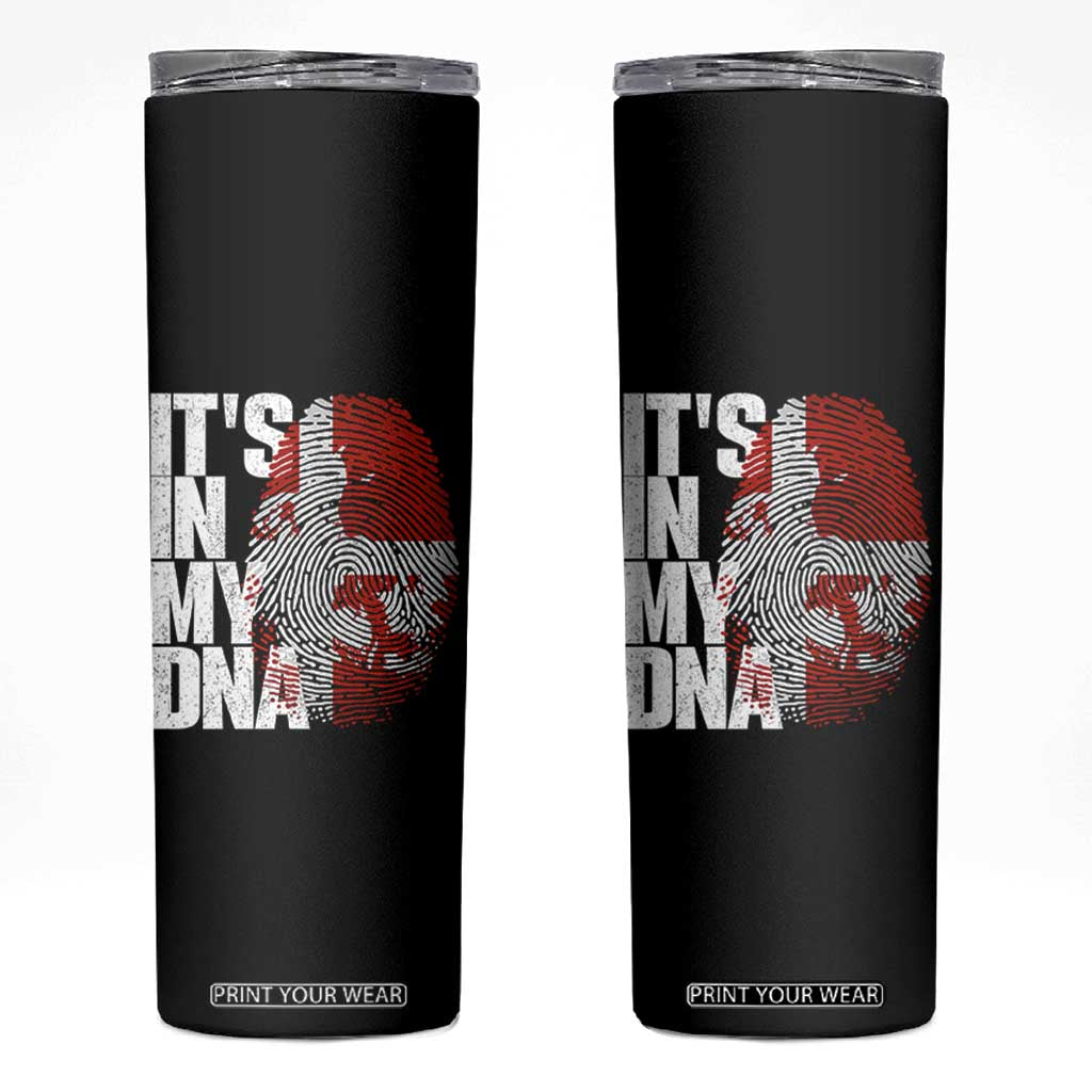 It's in My DNA Skinny Tumbler Denmark Map Flag Danish Gift