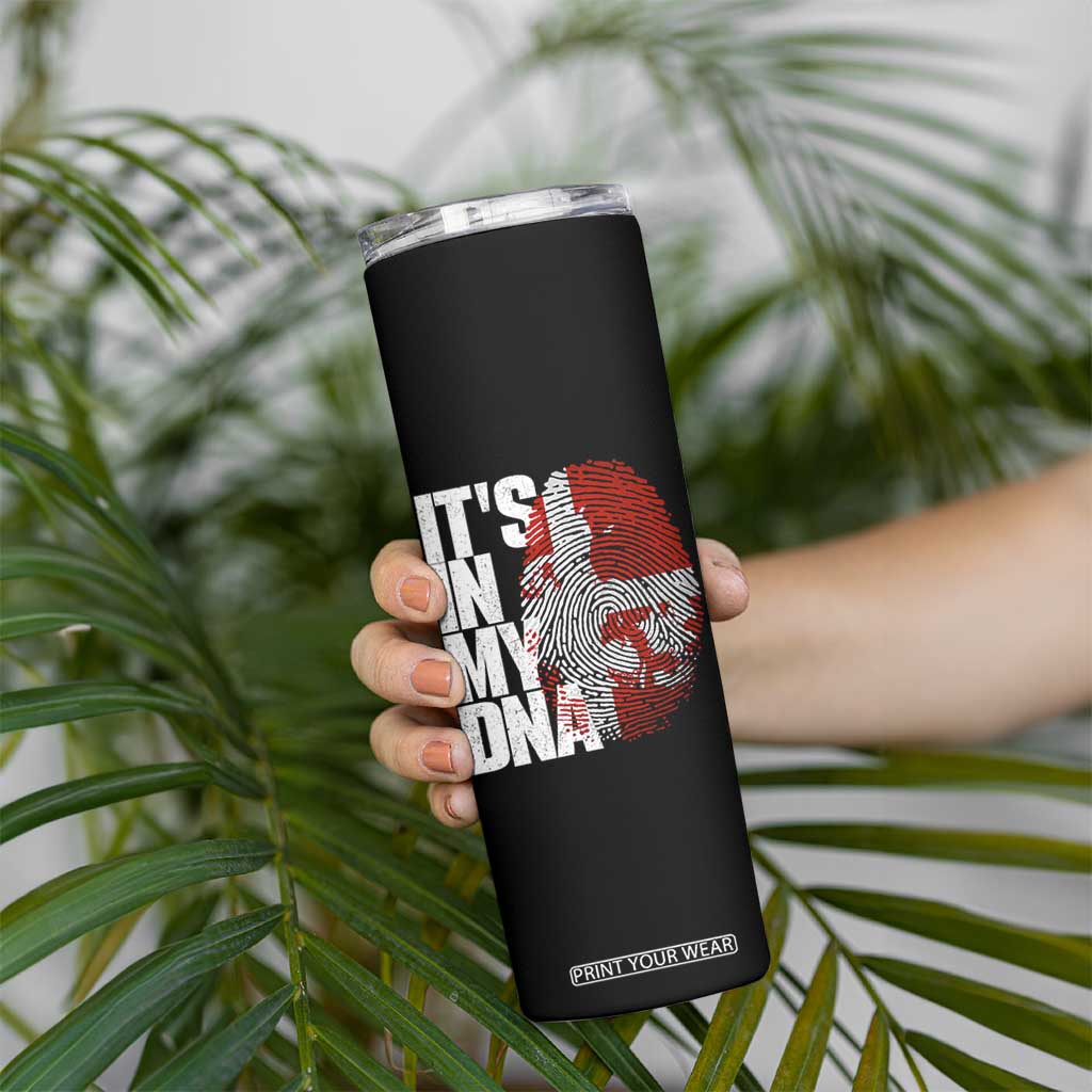 It's in My DNA Skinny Tumbler Denmark Map Flag Danish Gift