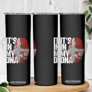 It's in My DNA Skinny Tumbler Denmark Map Flag Danish Gift