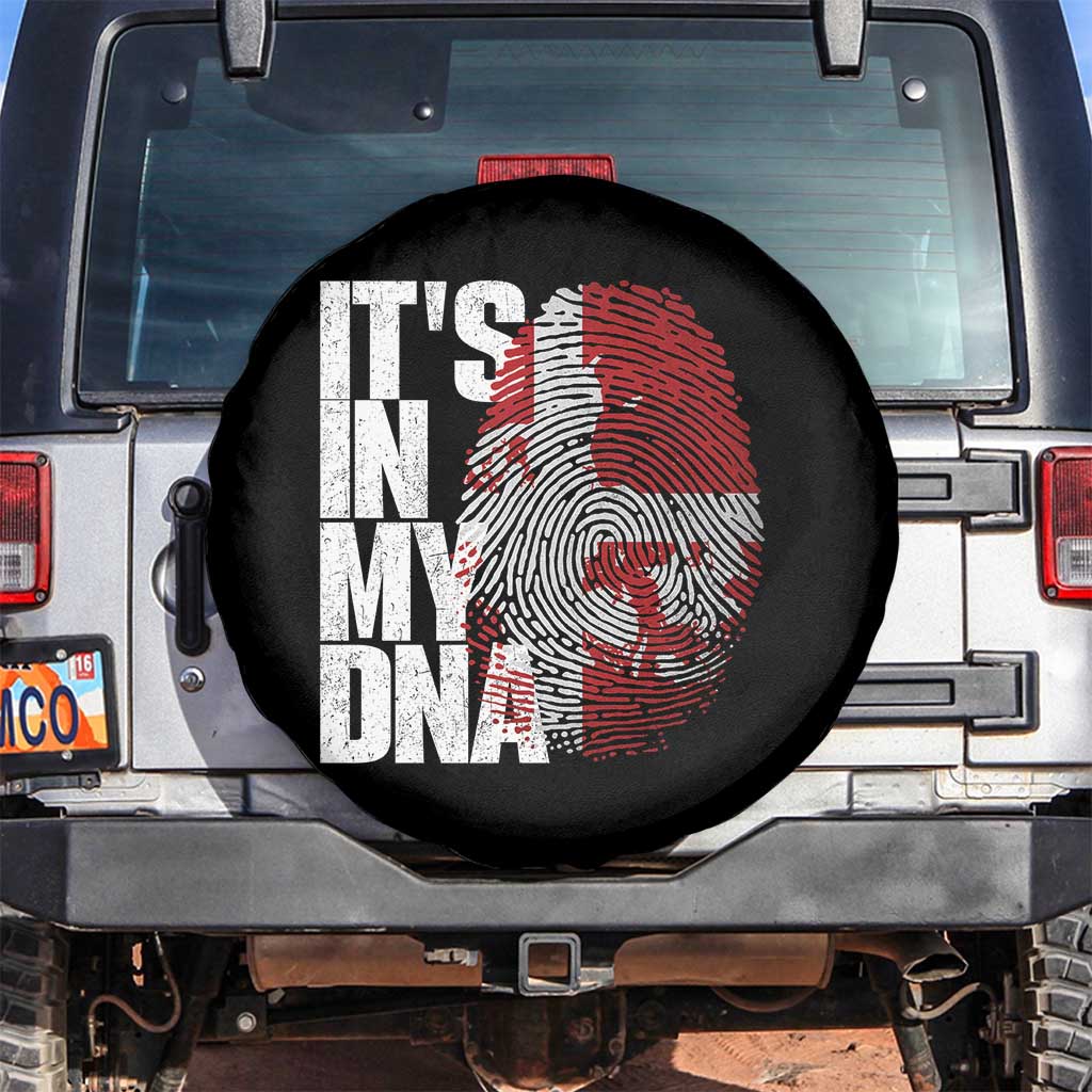 It's in My DNA Spare Tire Cover Denmark Map Flag Danish Gift TS14 No hole Black Print Your Wear