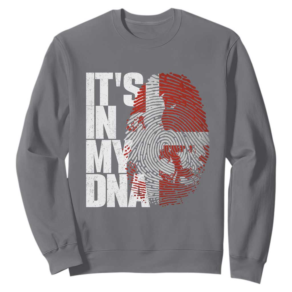 It's in My DNA Sweatshirt Denmark Map Flag Danish Gift