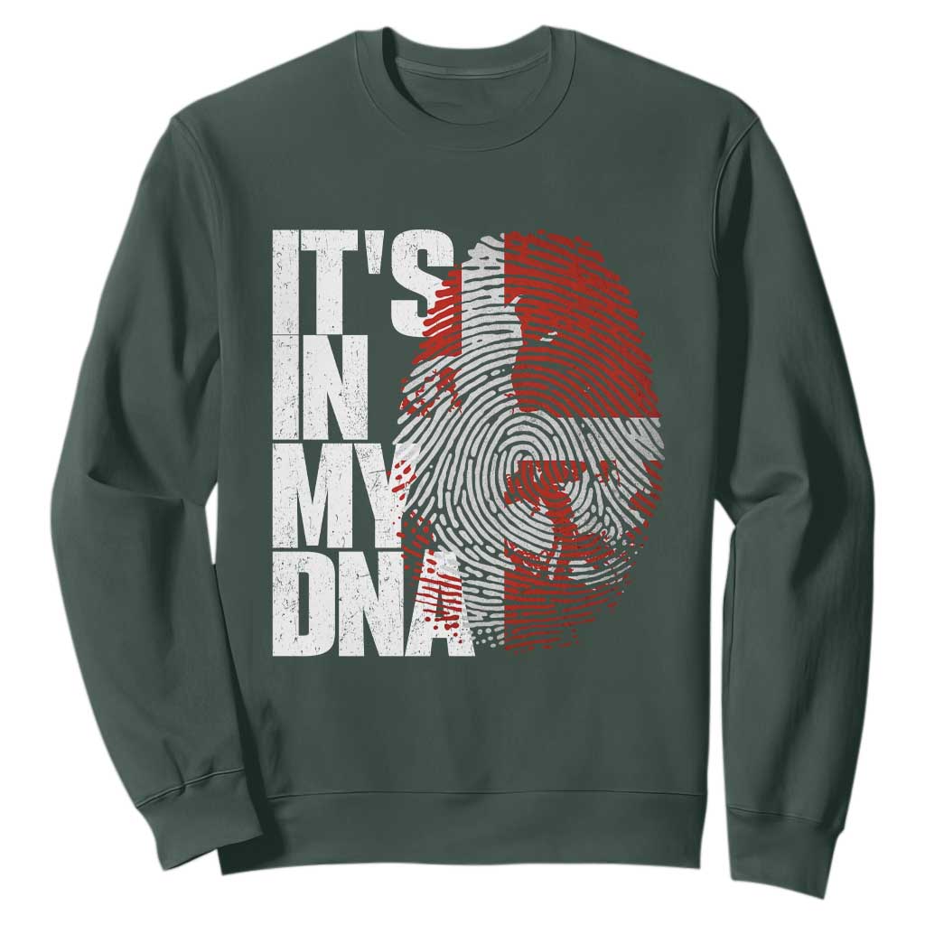 It's in My DNA Sweatshirt Denmark Map Flag Danish Gift