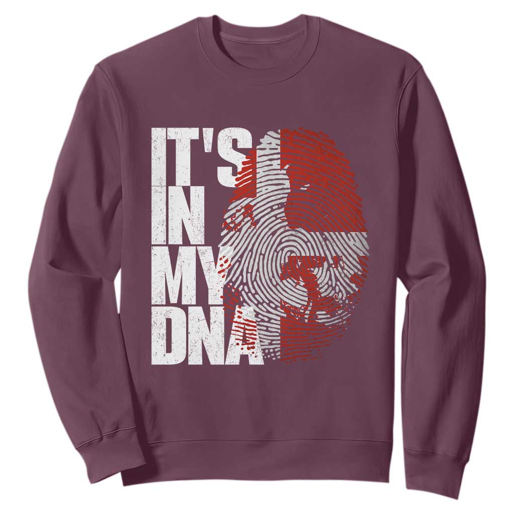 It's in My DNA Sweatshirt Denmark Map Flag Danish Gift