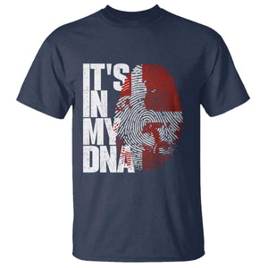 It's in My DNA T Shirt Denmark Map Flag Danish Gift