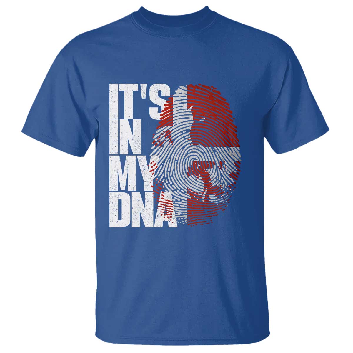 It's in My DNA T Shirt Denmark Map Flag Danish Gift