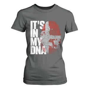 It's in My DNA T Shirt For Women Denmark Map Flag Danish Gift