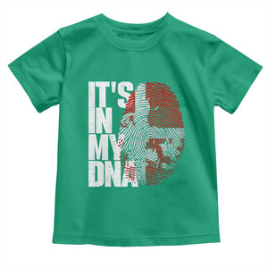 It's in My DNA Toddler T Shirt Denmark Map Flag Danish Gift