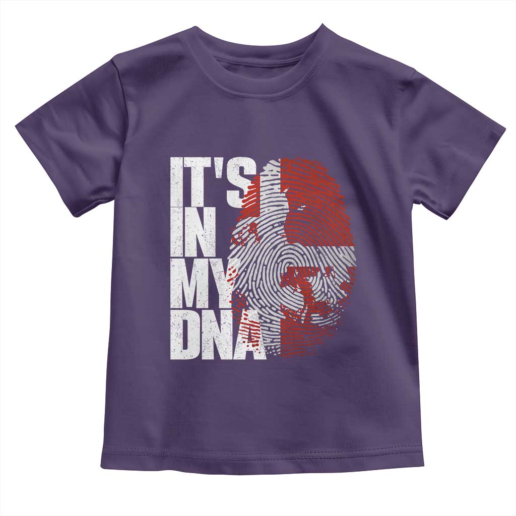 It's in My DNA Toddler T Shirt Denmark Map Flag Danish Gift