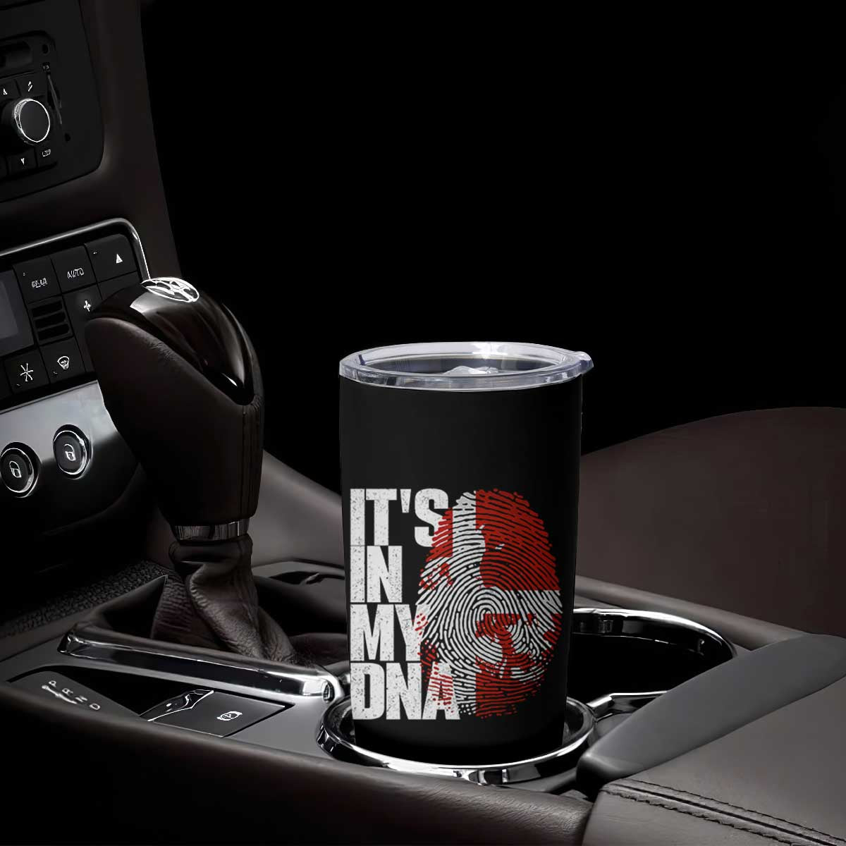 It's in My DNA Tumbler Cup Denmark Map Flag Danish Gift
