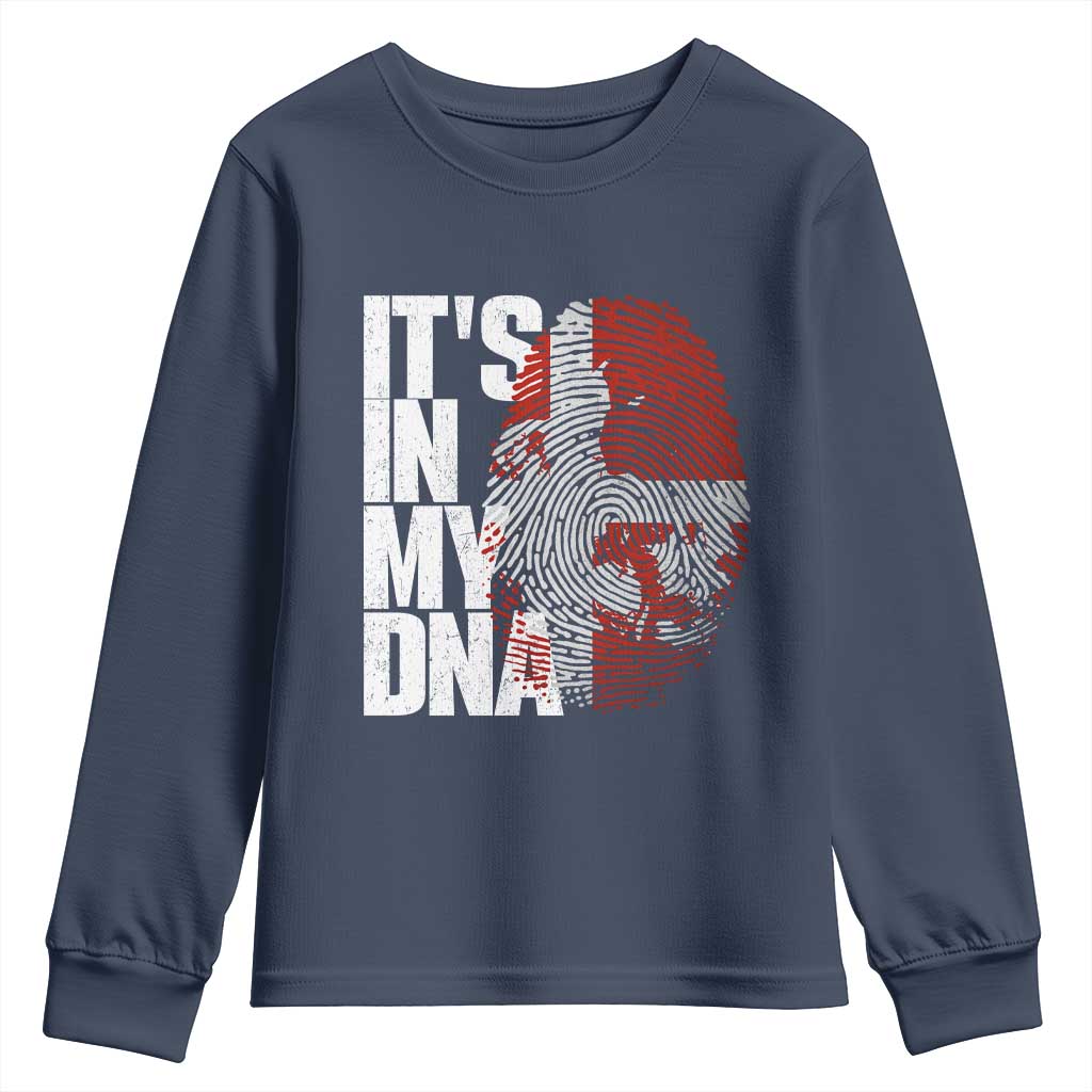 It's in My DNA Youth Sweatshirt Denmark Map Flag Danish Gift