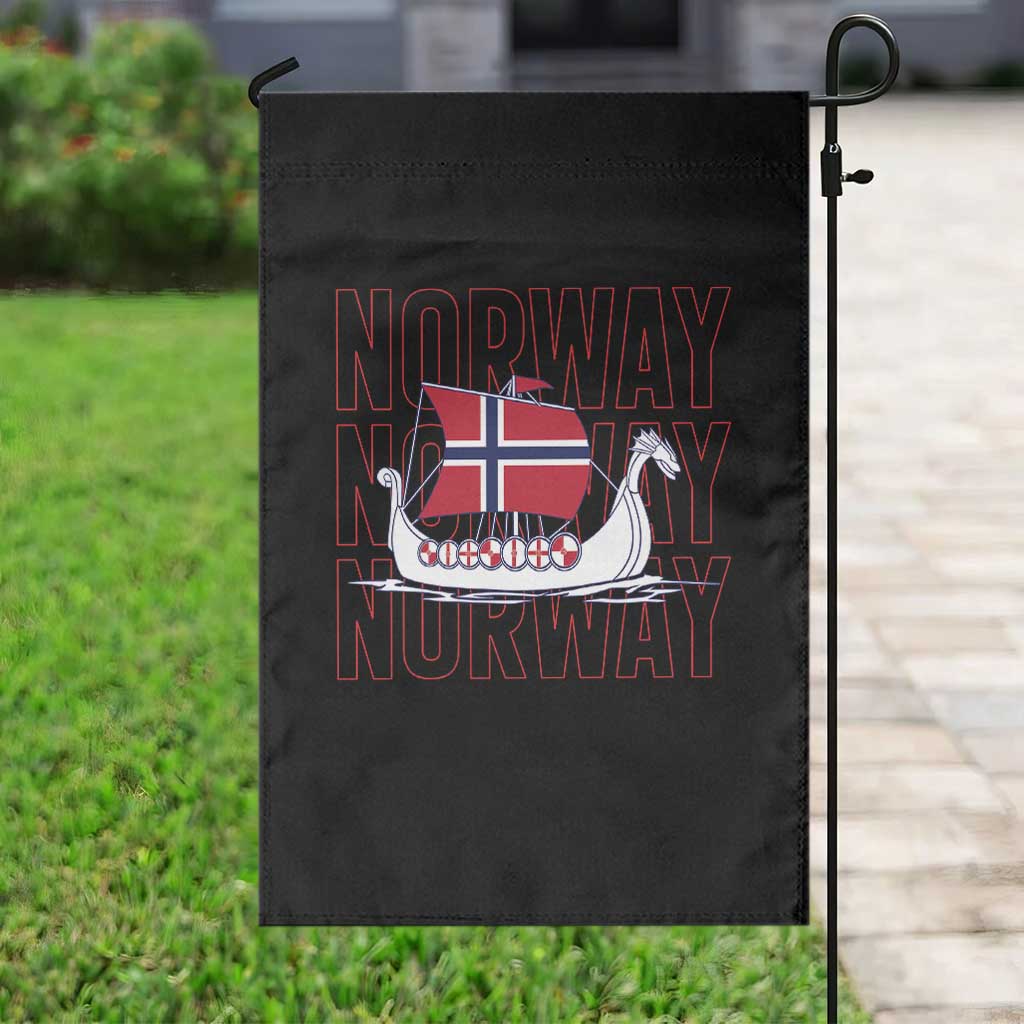 Norwegian Viking Ship Flag Boat Norway Heritage Garden Flag