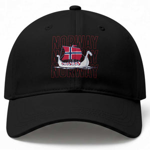 Norwegian Viking Ship Flag Boat Norway Heritage Baseball Cap