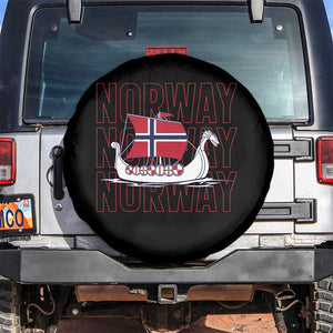 Norwegian Viking Ship Flag Boat Norway Heritage Spare Tire Cover