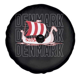 Denmark Flag Viking Ship Danes Danish Roots Dansk Denmark Spare Tire Cover