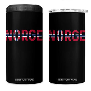 Norge Flag Norway 4 in 1 Can Cooler Tumbler Norwegian Home Love Family