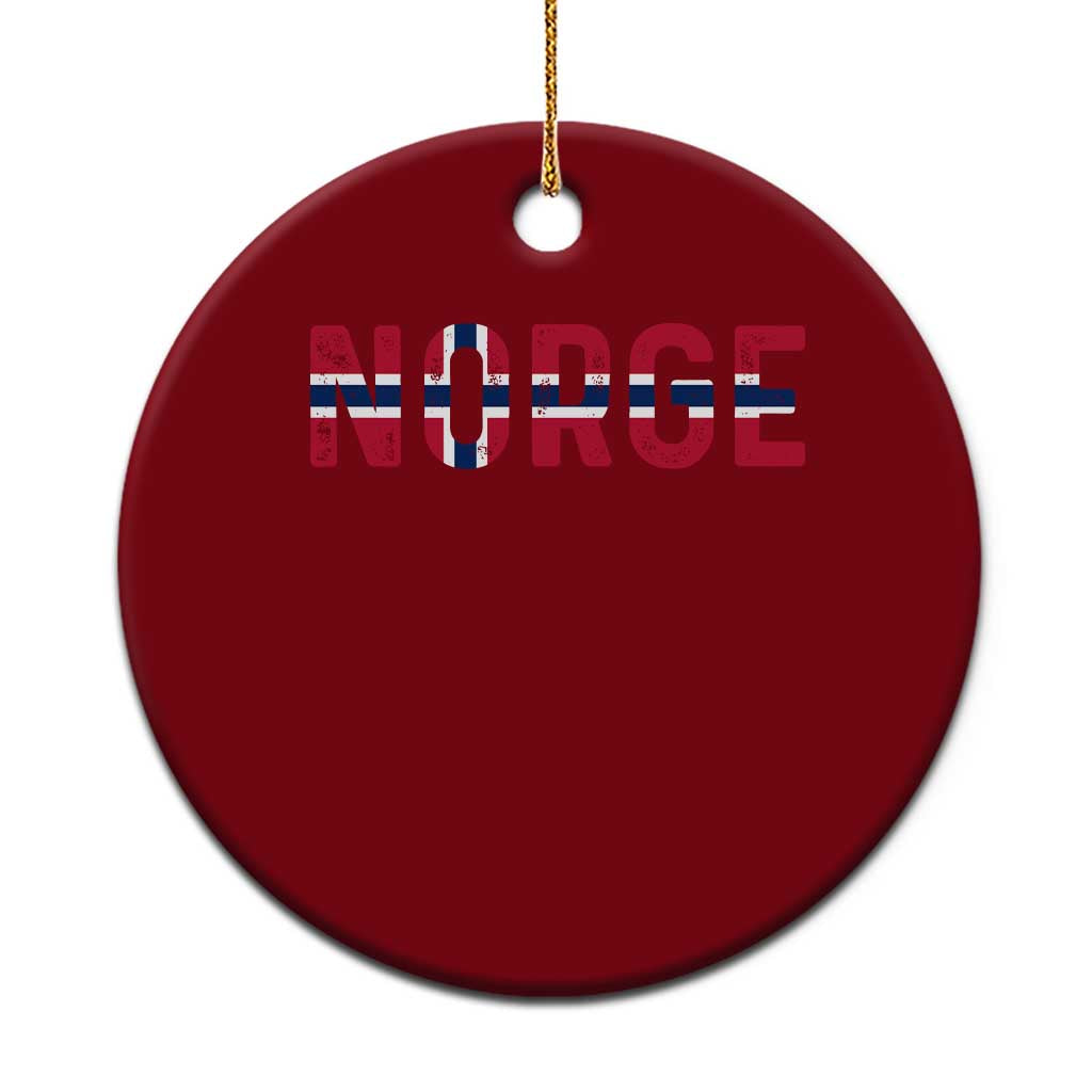 Norge Flag Norway Ceramic Ornament Norwegian Home Love Family