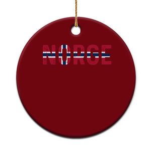 Norge Flag Norway Ceramic Ornament Norwegian Home Love Family
