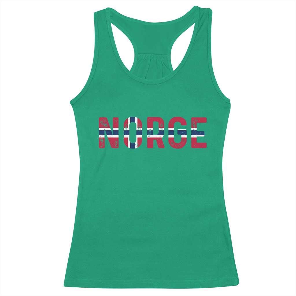 Norge Flag Norway Racerback Tank Top Norwegian Home Love Family