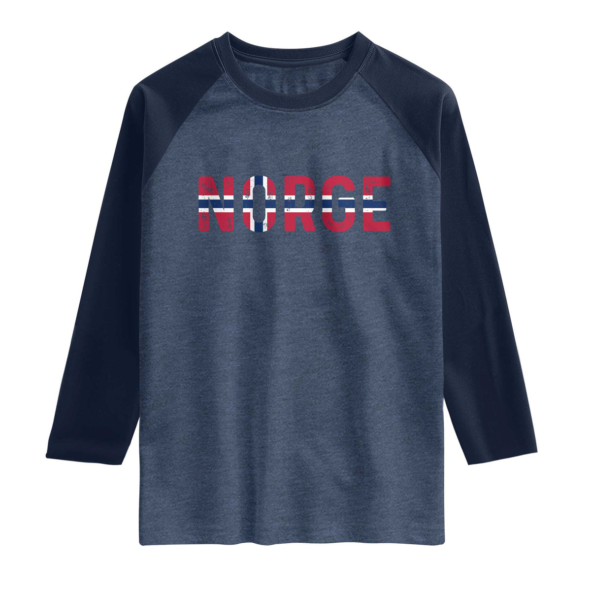 Norge Flag Norway Raglan Shirt Norwegian Home Love Family