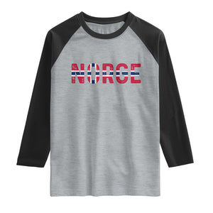 Norge Flag Norway Raglan Shirt Norwegian Home Love Family
