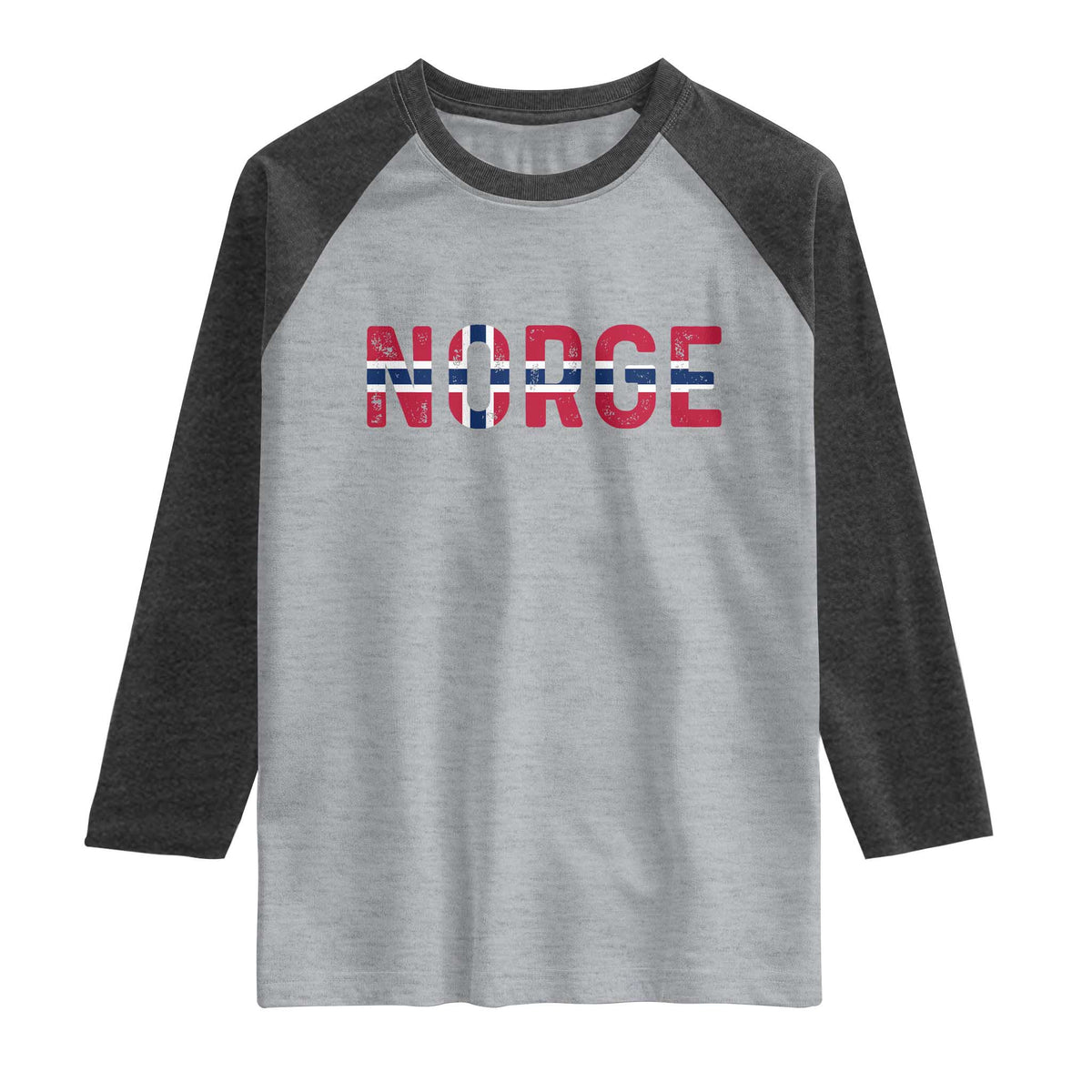 Norge Flag Norway Raglan Shirt Norwegian Home Love Family