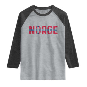 Norge Flag Norway Raglan Shirt Norwegian Home Love Family
