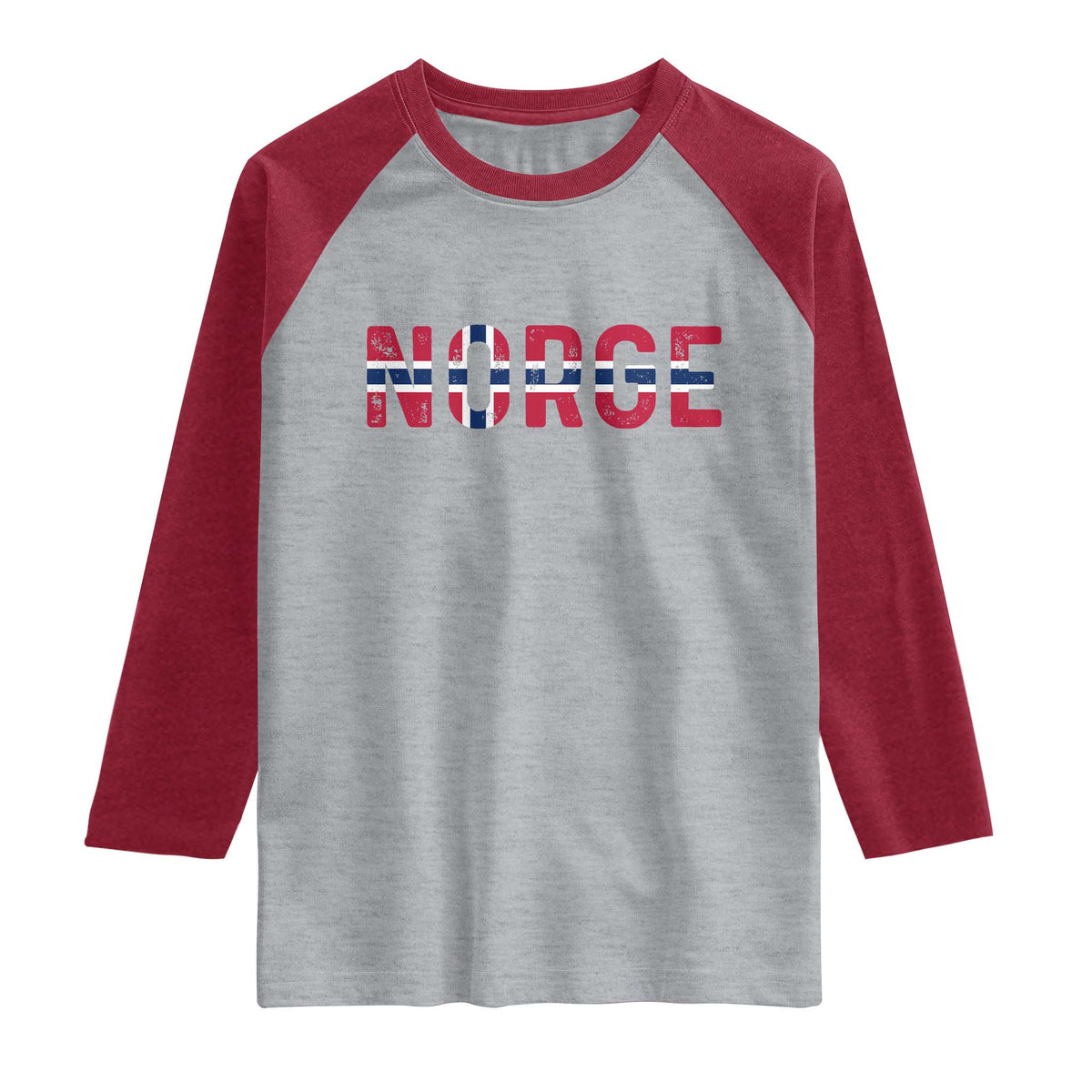 Norge Flag Norway Raglan Shirt Norwegian Home Love Family