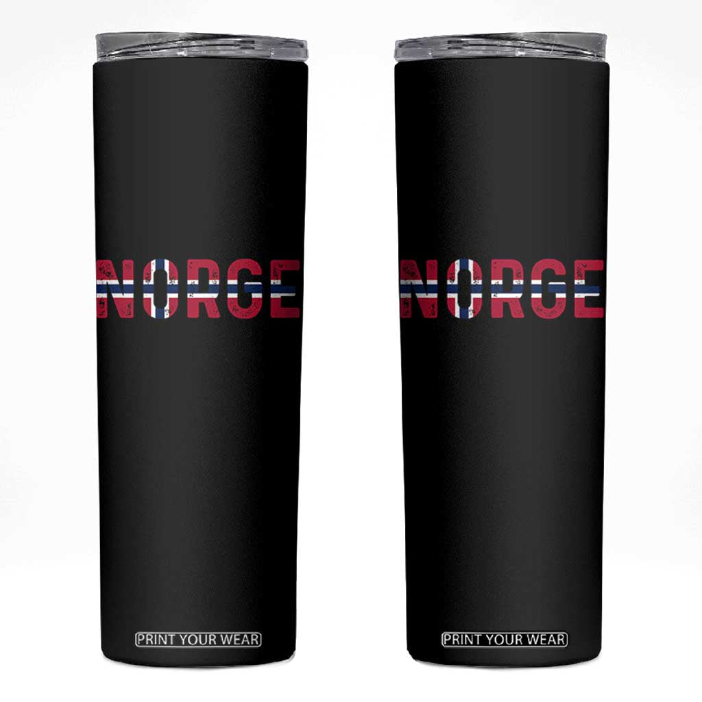 Norge Flag Norway Skinny Tumbler Norwegian Home Love Family
