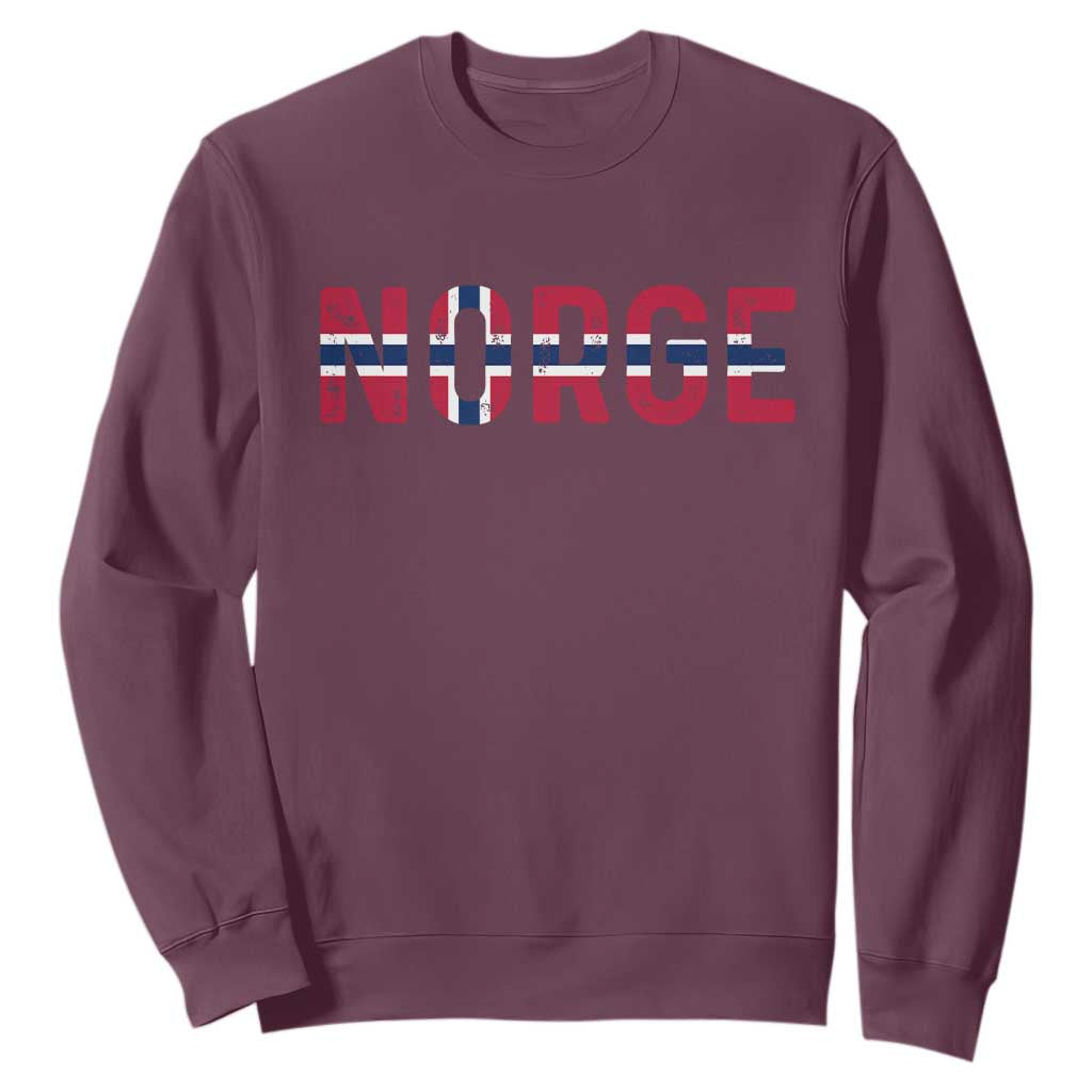 Norge Flag Norway Sweatshirt Norwegian Home Love Family