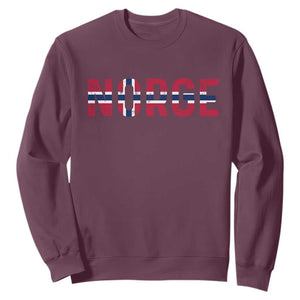 Norge Flag Norway Sweatshirt Norwegian Home Love Family