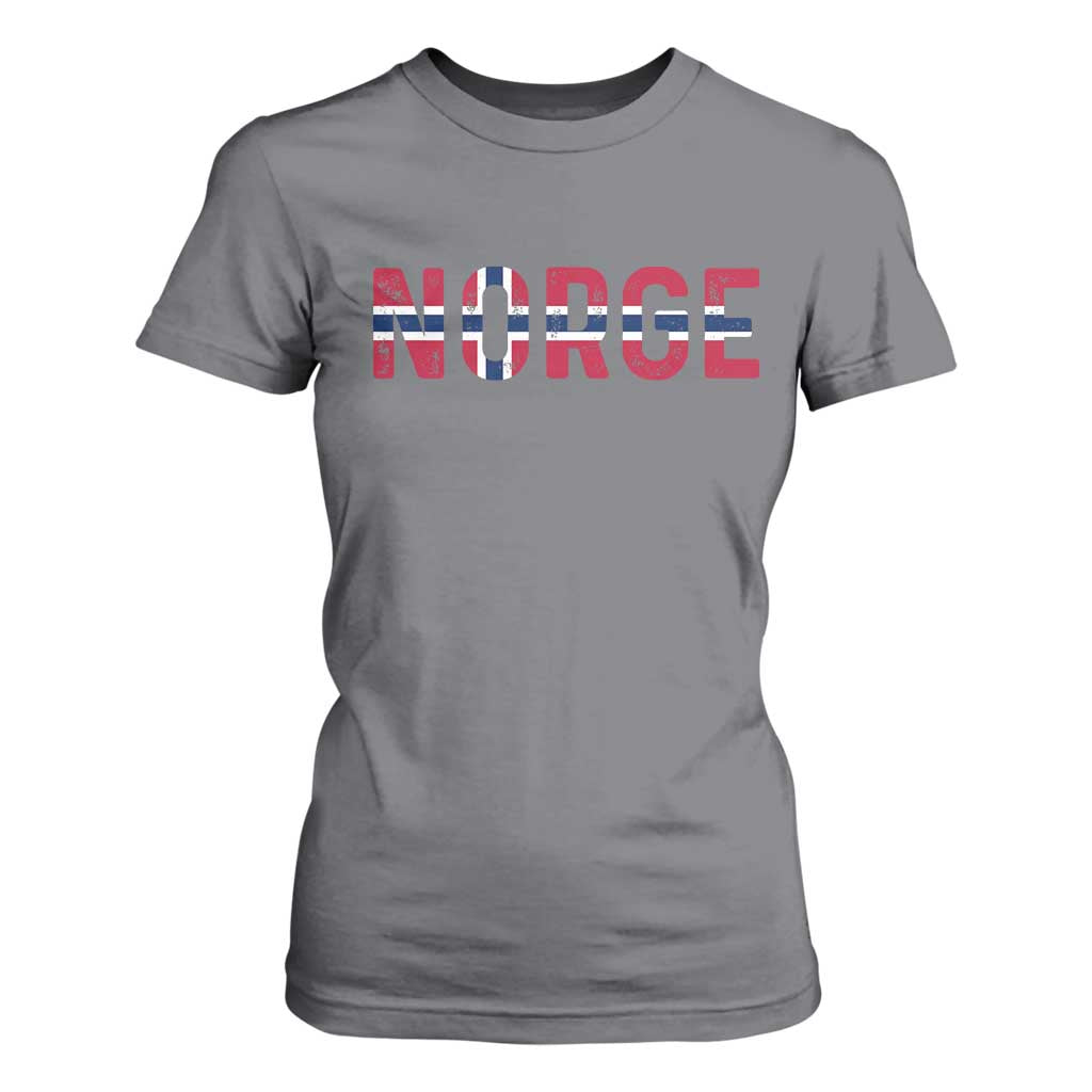 Norge Flag Norway T Shirt For Women Norwegian Home Love Family