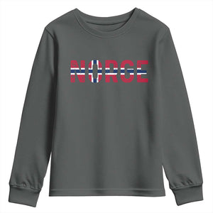 Norge Flag Norway Youth Sweatshirt Norwegian Home Love Family