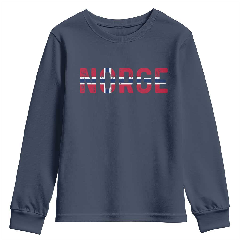 Norge Flag Norway Youth Sweatshirt Norwegian Home Love Family