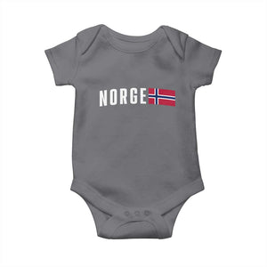 Norway Norge Norwegian Flag Graphic Baby Onesie