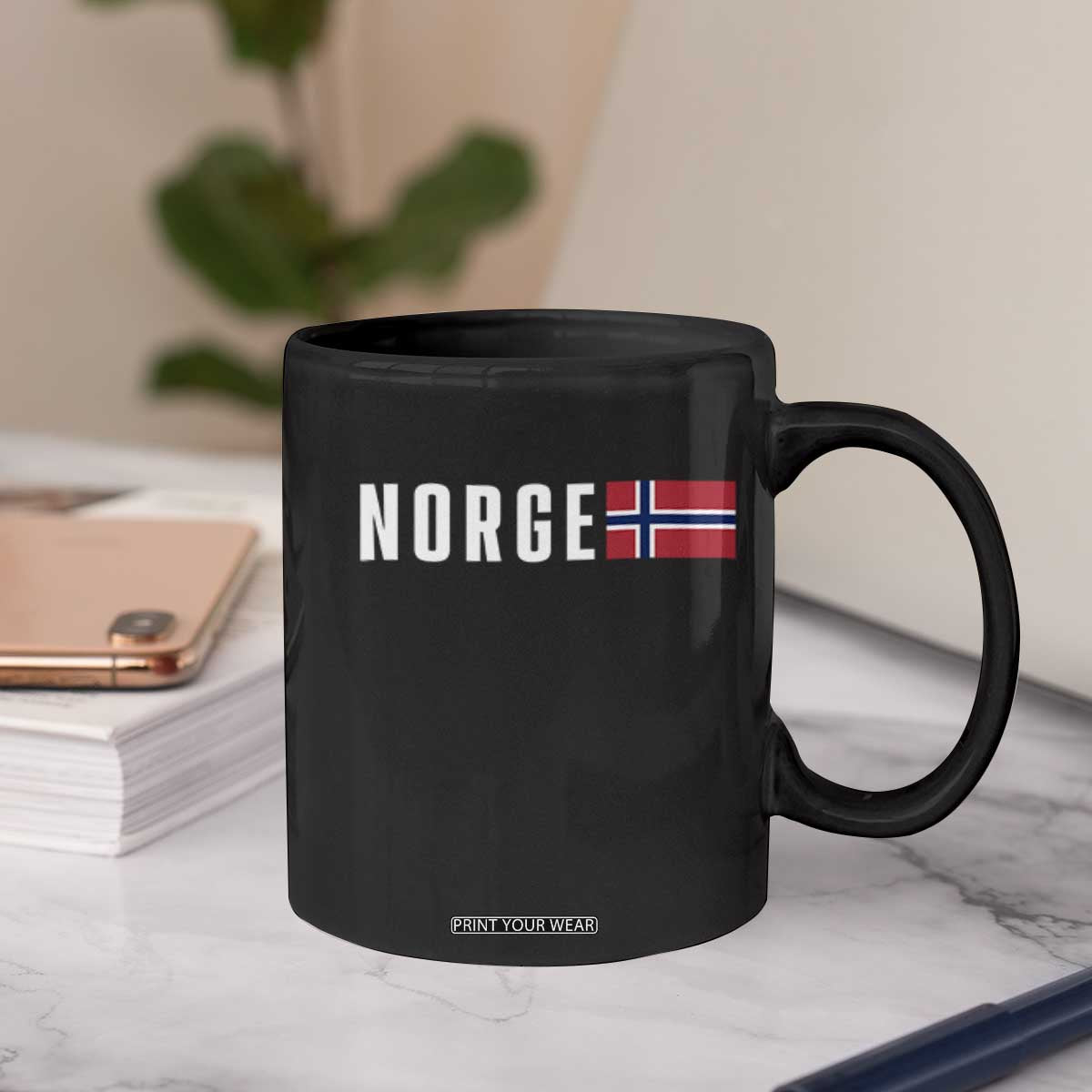 Norway Norge Norwegian Flag Graphic Coffee Mug