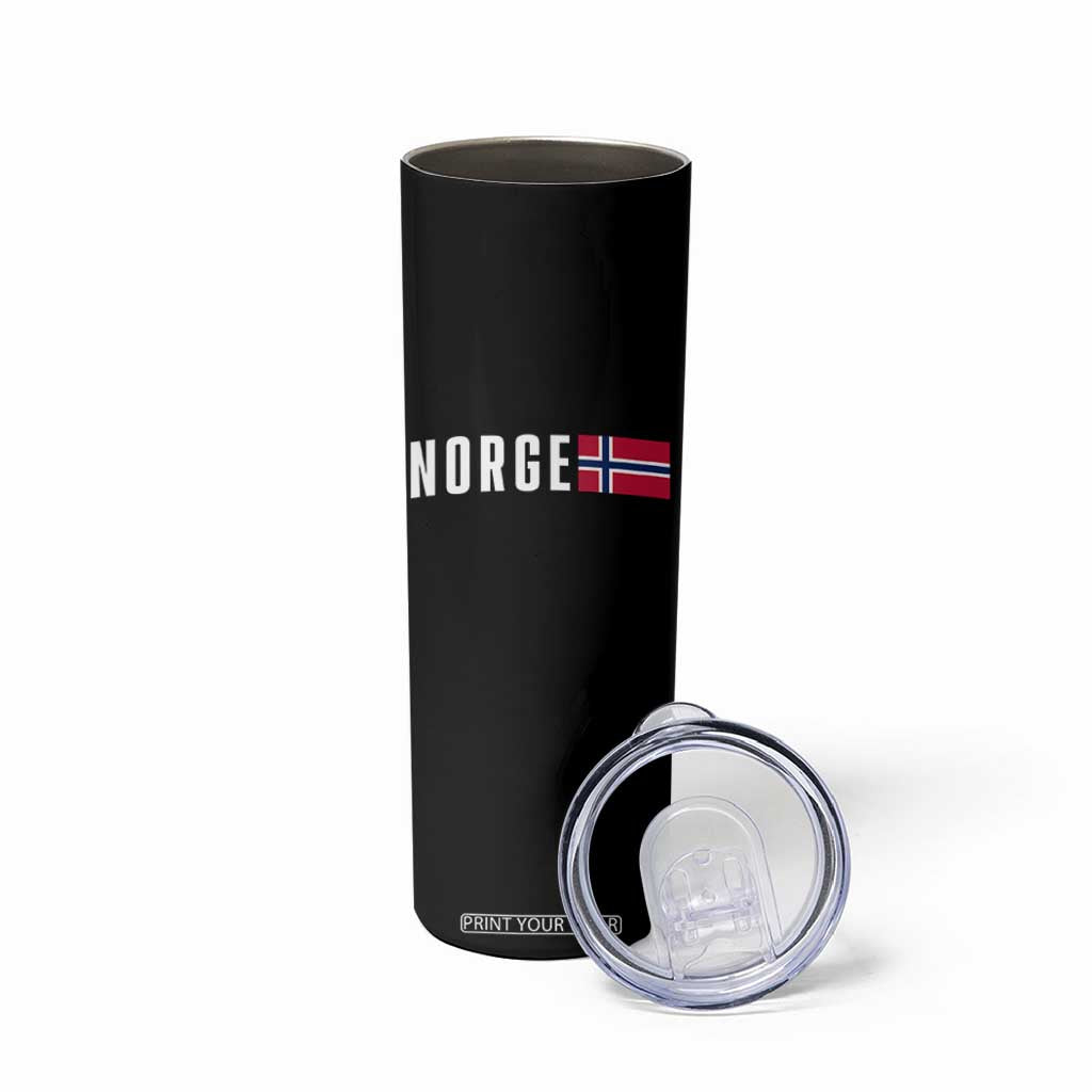 Norway Norge Norwegian Flag Graphic Skinny Tumbler