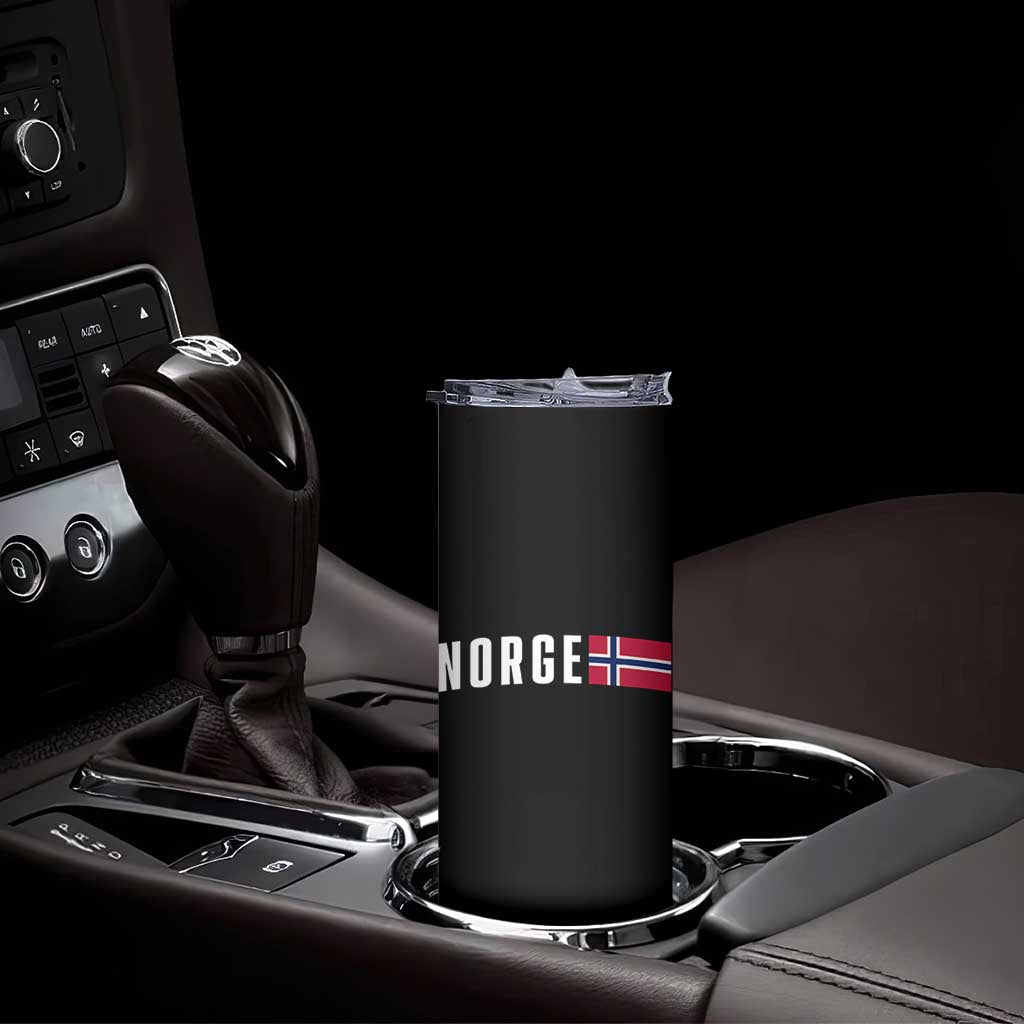Norway Norge Norwegian Flag Graphic Skinny Tumbler