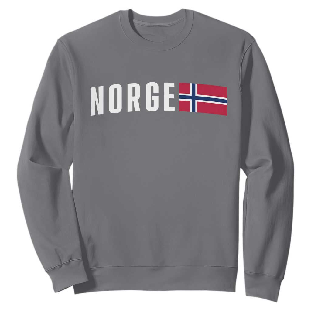 Norway Norge Norwegian Flag Graphic Sweatshirt