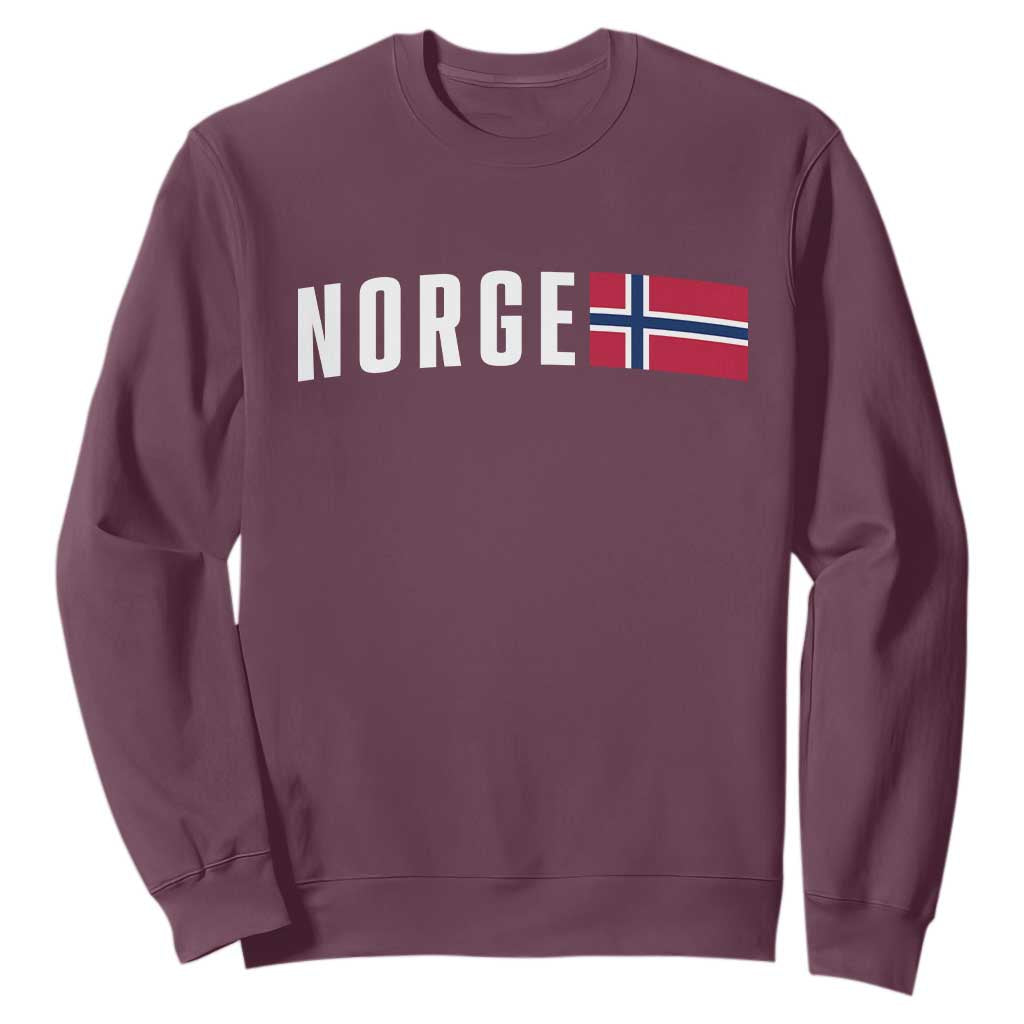 Norway Norge Norwegian Flag Graphic Sweatshirt