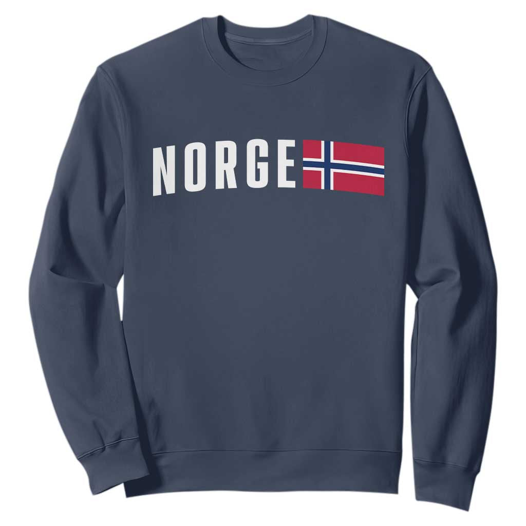 Norway Norge Norwegian Flag Graphic Sweatshirt