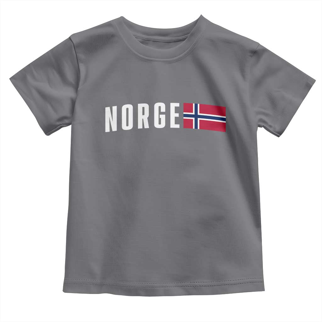 Norway Norge Norwegian Flag Graphic Toddler T Shirt