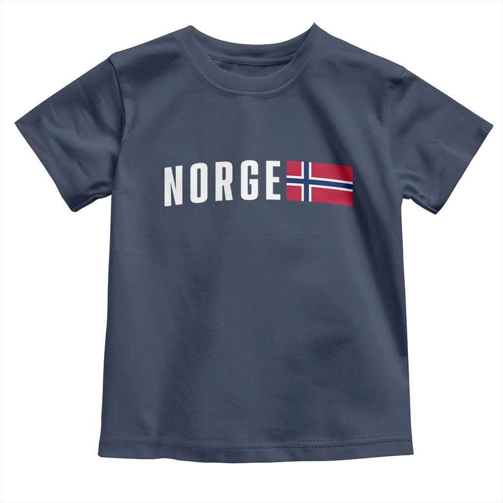 Norway Norge Norwegian Flag Graphic Toddler T Shirt