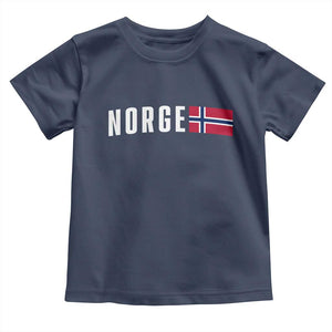 Norway Norge Norwegian Flag Graphic Toddler T Shirt