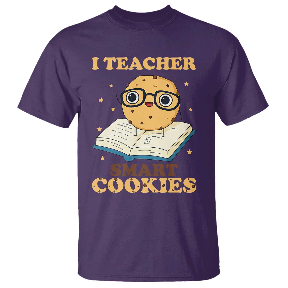 I Teach Smart Cookies T Shirt Funny Teacher TS14 Purple Print Your Wear