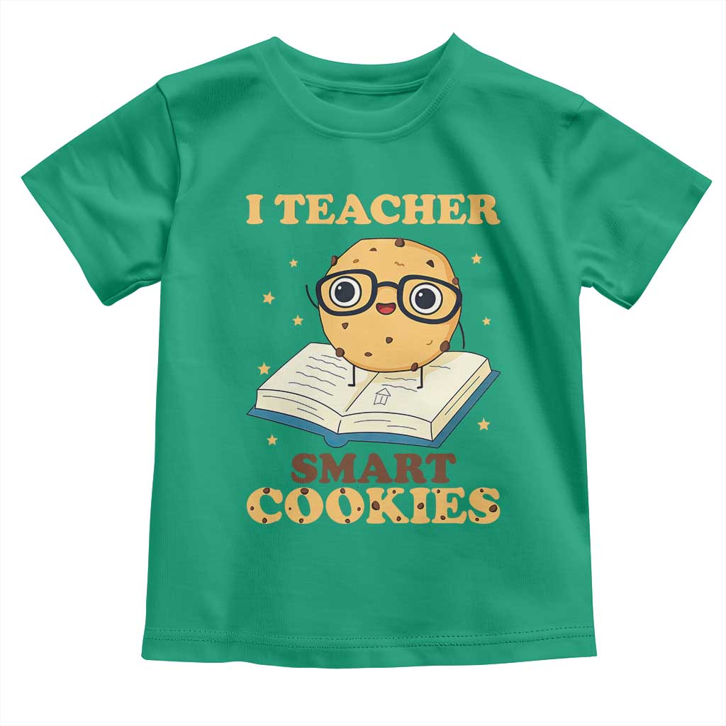 I Teach Smart Cookies Toddler T Shirt Funny Teacher TS14 Irish Green Print Your Wear